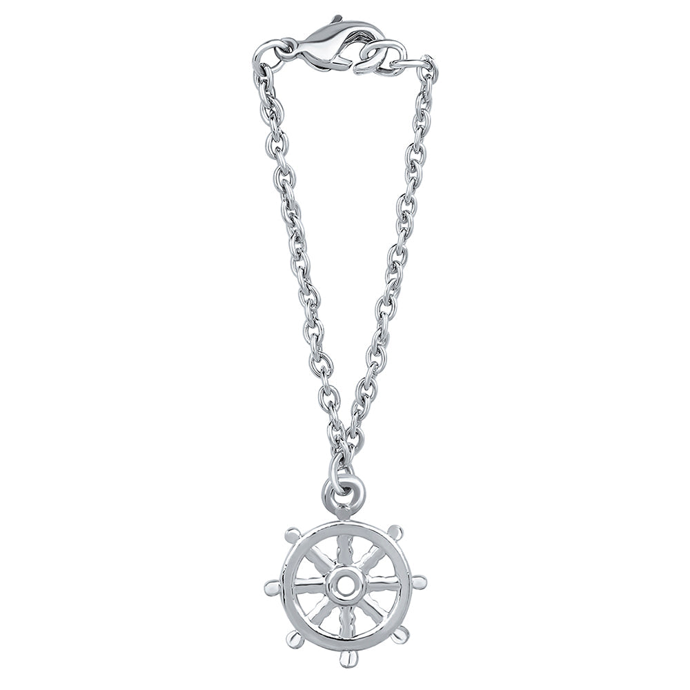 Mahi Wheel Shaped Watch Charm Jewellery Accessorries for Women & Girls Jewellery (WC1001020R)