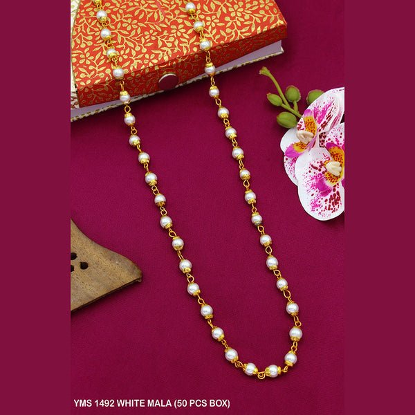 Mahavir Gold Plated Beads Mala