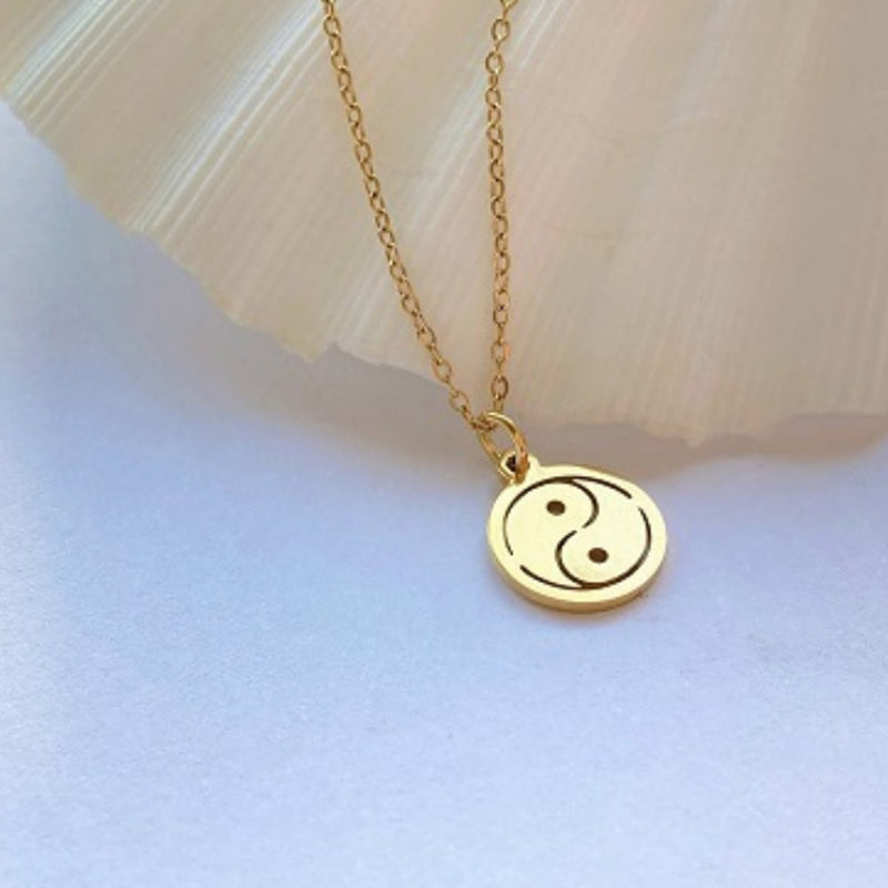 Salty Yin-yang necklace - Gold