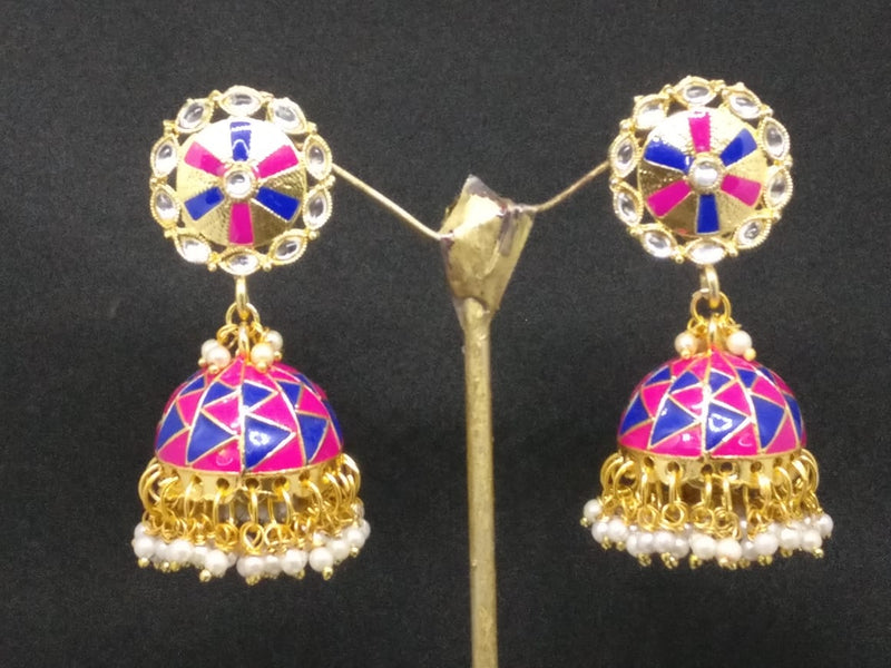 Midas Touch Gold Plated Jhumki Earrings
