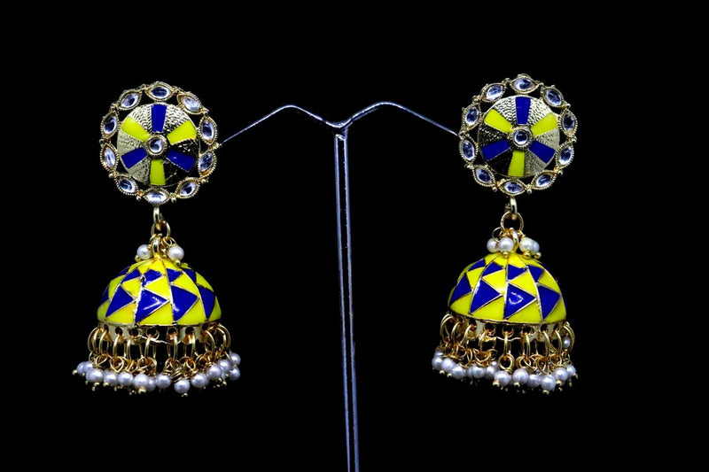 Midas Touch Gold Plated Jhumki Earrings