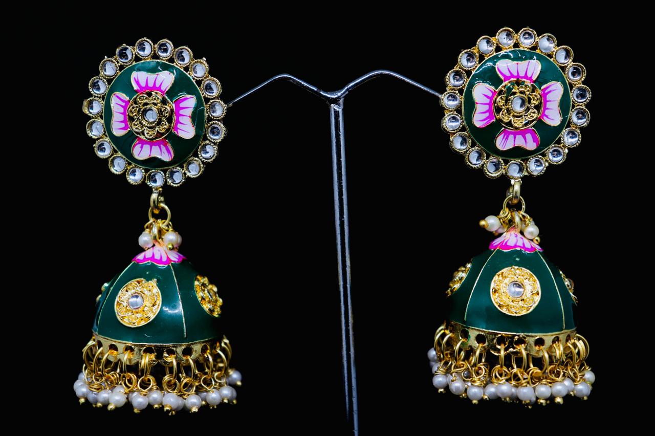 Midas Touch Gold Plated Jhumki Earrings - Z0131