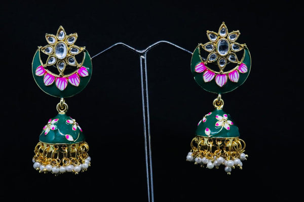 Midas Touch Gold Plated Jhumki Earrings - Z0134