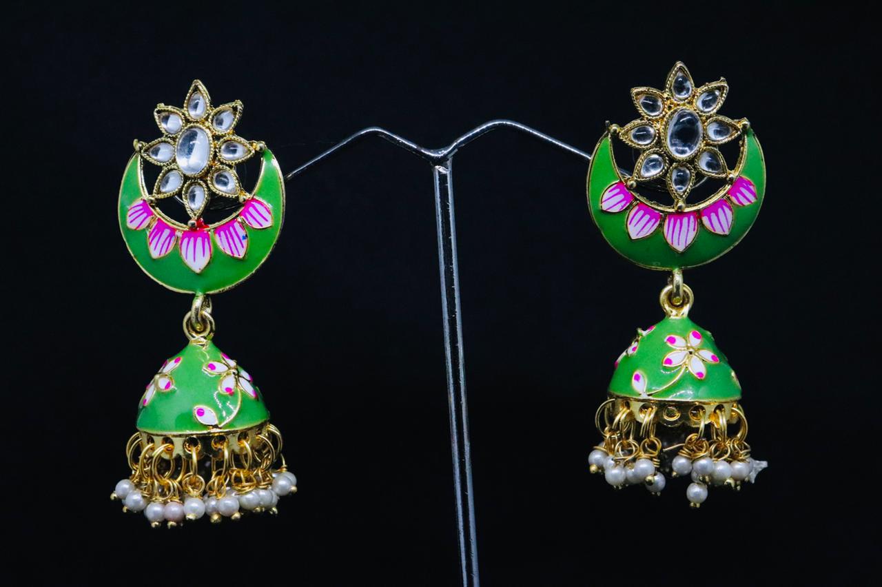 Midas Touch Gold Plated Jhumki Earrings - Z0134