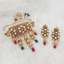 Real Creation AD Stone Copper Choker Necklace Set