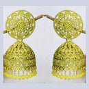 Mahavir Gold Plated Meenakari Jhumki Earrings