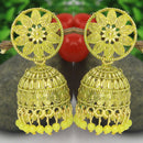 Mahavir Gold Plated Meenakari Jhumki Earrings