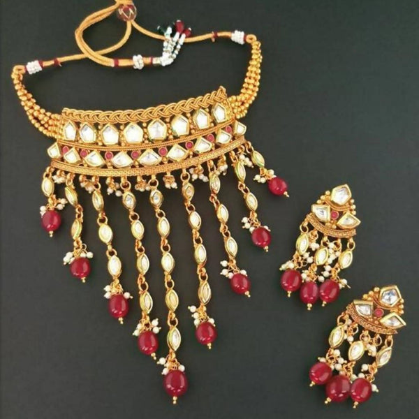 Real Creation Kundan Copper Necklace Set