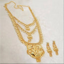 Kalyani Brass Forming Gold Plated Necklace Set