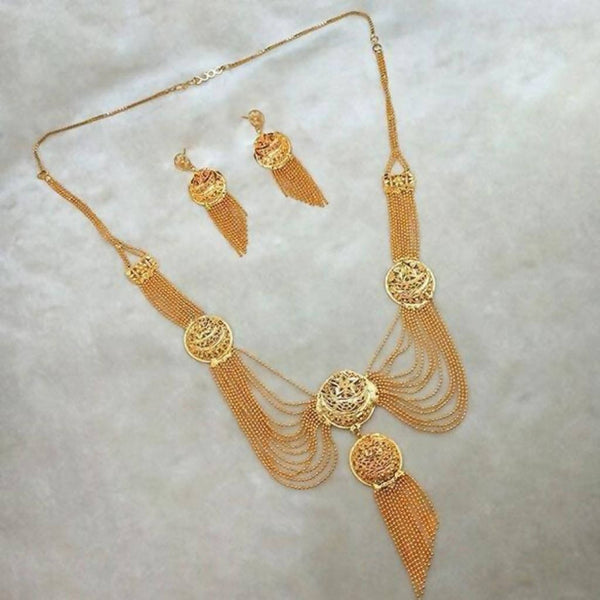 Kalyani Brass Forming Necklace Set
